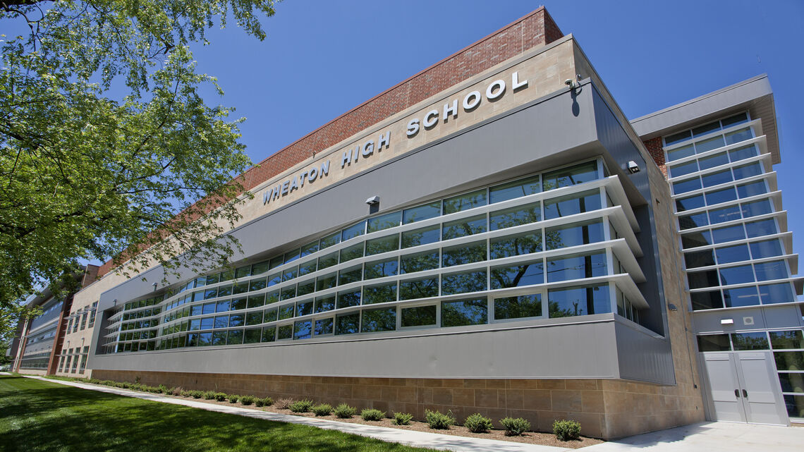 exterior view of Wheaton High School