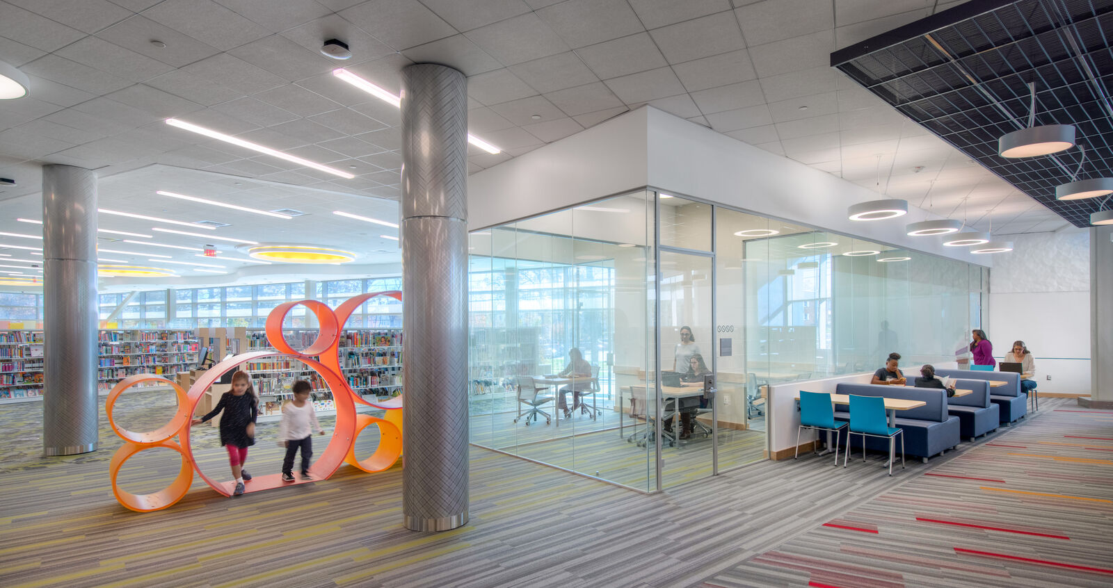 wheaton library interior
