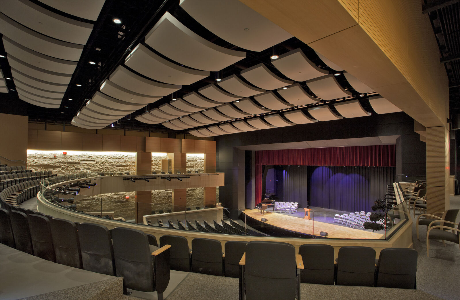 Interior auditorium at Wheaton HS