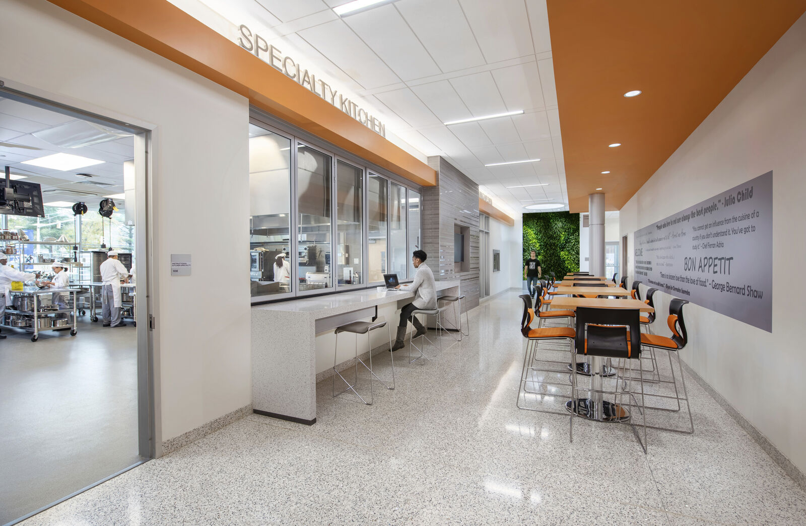 Architectural image of Prince Georges Community College Culinary Arts Center in Maryland By Jeffrey Sauers of Commercial Photographics