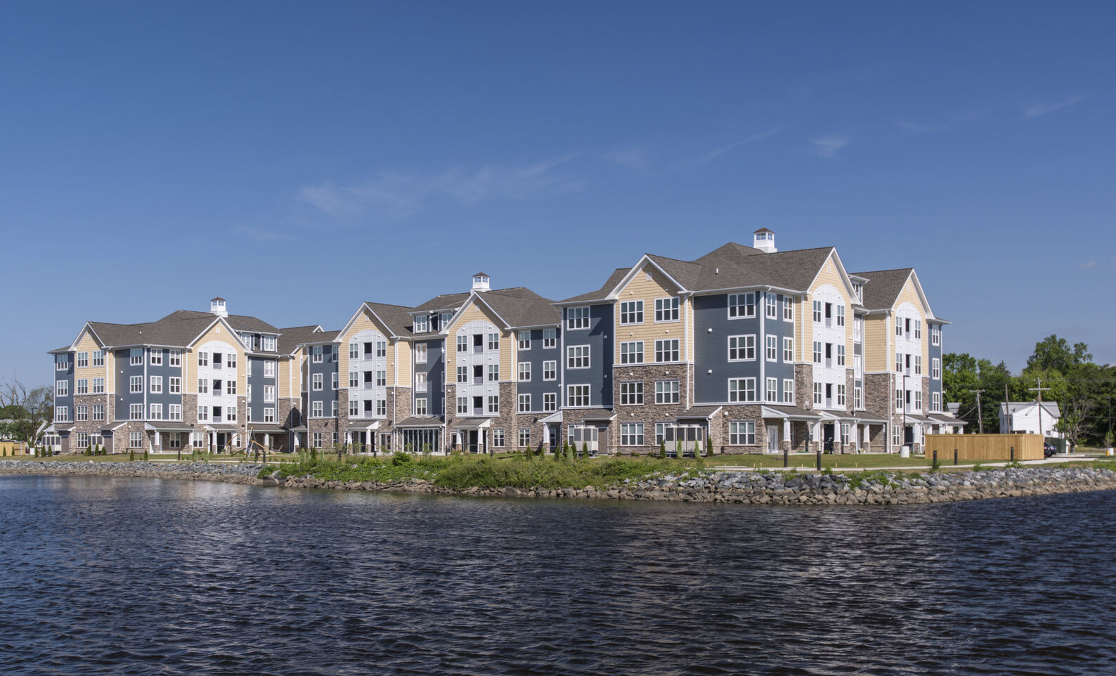 Architectural Image of Riverwoods of Rivers Edge Apartments in Salisbury Maryland by Jeffrey Sauers of Commercial Photographics, Architectural Photo Artistry in Washington DC, Virginia to Florida and PA to New England