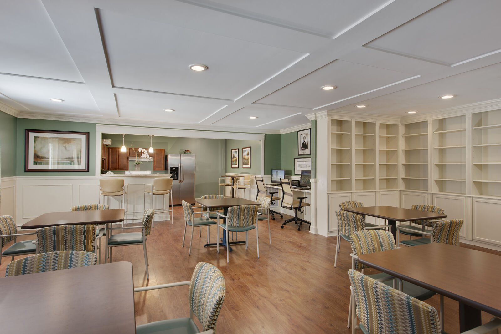 Interior image of the Riverwoods at St Michaels apartment building in Maryland by Jeffrey Sauers of Commercial Photographics, Architectural Photo Artistry in Washington DC, Virginia to Florida and PA to New England